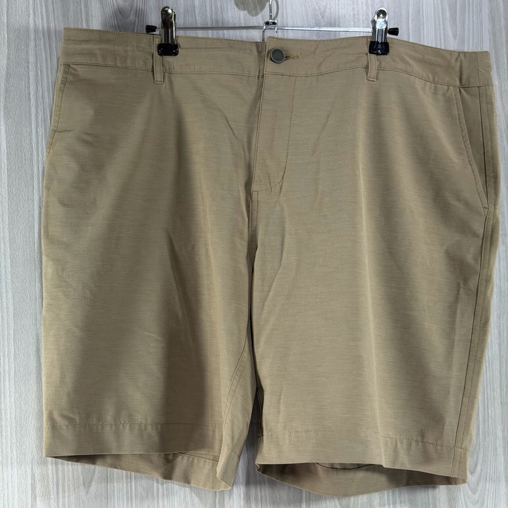 Faherty Shorts Mens 40 Khaki All Day Chino Stretch Zip Pocket Lightweight